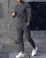Adelard - Herren-Set mit Pullover und Hose in Dunkelgrau