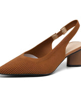 Dannon - Stilvolle Slingback-Absatzsandalen in Braun