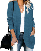 HANAE –  Long-cardigan mit retro-flair in Hellgrün