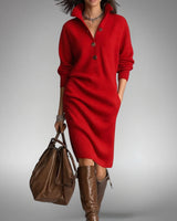 Elyon | Elegantes Kleid in Rot