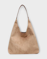 Minimalistische Schultertasche Damen in Creme