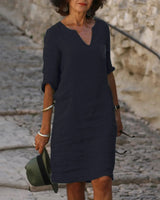 Abagail | Damen Modisches Kleid | Sommer in Schwarz