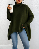 Brigit™ | Lässiger Rollkragenpullover in Grün