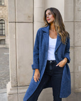 Mathei – Langärmelige Jacke Mit Knöpfen in Blau
