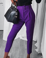 Dolly - Damen-Gürtelhose in Lila
