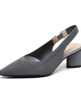 Dannon - Stilvolle Slingback-Absatzsandalen in Grau