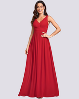 Maddie - Elegantes, ärmelloses Abendkleid für Damen in Rot