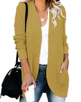 HANAE –  Long-cardigan mit retro-flair in Gelb