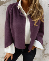 Judith™ | Elegante, warme kurze Jacke in Violett