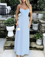 Jesse - Lässiges Maxikleid in Blau