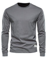 Wynne - Bequemes Langarmshirt in Dunkelgrau