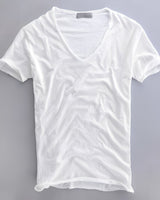 Brett – Bequemes, lässiges Herren-T-Shirt in Weiß