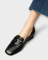Pauline | Damen Pantoffel – Bequeme Hausschuhe Komfort in Schwarz