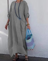 Leonore - Luftiges Oversized Kleid in Grau