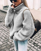 Carra | Dicker Pullover für Frauen in Grau