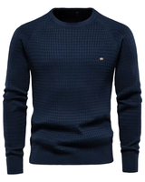 Sebastien –  Bequemer und stilvoller Pullover für Männer. in Blau