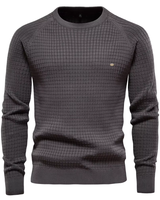 Sebastien –  Bequemer und stilvoller Pullover für Männer. in Grau