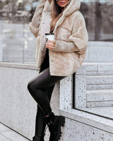 Raeinha | Thermojacke mit Kapuze in Aprikose
