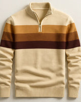 Gestreifter LORVEN Pullover in Braun