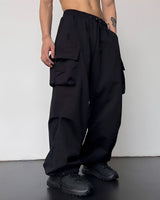 Curtis - Lockere, schnell trocknende Cargo-Hose in Schwarz