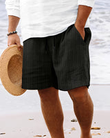 Edward - Lässige, leichte Shorts für Herren in Schwarz