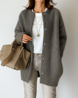Silvia™ | Warmen und Stilvollen Strickjacke in Grau