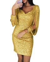 Leena – Elegantes, lässiges Minikleid in Gelb