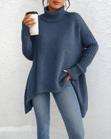Brigit™ | Lässiger Rollkragenpullover in Blau