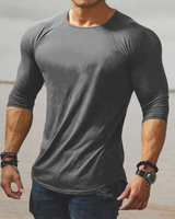 Stilvolles Herren Slim Fit Stretch Shirt - Felix in Grau