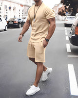Stevie - Zweiteiliges Set Herren - für lässige Freizeitkleidung in Khaki