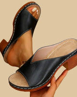 Madelyn | Orthopädisch Gepolstert Sandalen in Schwarz