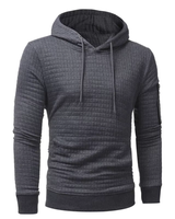 Langärmeliges Kapuzensweatshirt für Männer - Jaiden in Grau