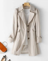ARIANA | ELEGANTER UND LÄSSIGER WINDBREAKER in Cremeweiß