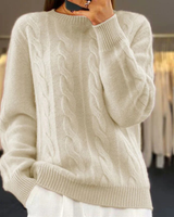 ASTRID – Premium Strickpullover für den Winter in Beige