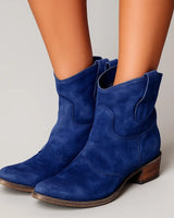 Claudia™ | zeitlose Stiefeletten in Blau