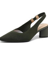 Dannon - Stilvolle Slingback-Absatzsandalen in Grün