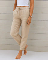 Quirina - leichte Leinenhose in Beige