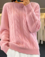 ASTRID – Premium Strickpullover für den Winter in Hellrosa