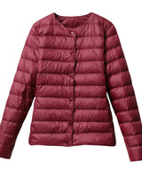 Elfriede | Damen Frühlings Leichte Gesteppte Pufferjacke in Rot