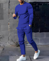 Adelard - Herren-Set mit Pullover und Hose in Blau