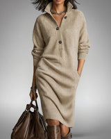 Elyon | Elegantes Kleid in Beige