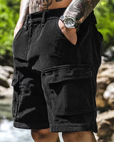Sammy - Bequeme 3d Gewebte Shorts Mit Tasche in Schwarz