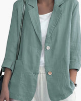 Damen Blazer im lässigen Business Look in Hellgrün
