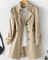 ARIANA | ELEGANTER UND LÄSSIGER WINDBREAKER in Khaki