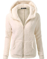Fleecejacke mit Kapuze - Rachel in Aprikose