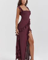 Themis - Wunderschönes, bequemes Kleid in Brown