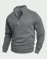 Benno | Half-Zip Pullover mit weichem Innenfutter in Grau