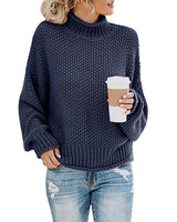 Carra | Dicker Pullover für Frauen in Marine Blau