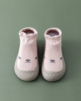 Bequeme Slip-On Kindersockschuhe - HappySteps in Rosa