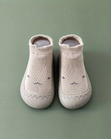 Bequeme Slip-On Kindersockschuhe - HappySteps in Khaki